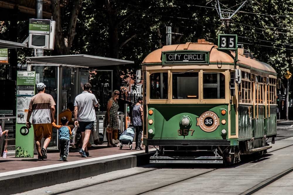 Transporte Australia fotografía de un tranvía viejo
